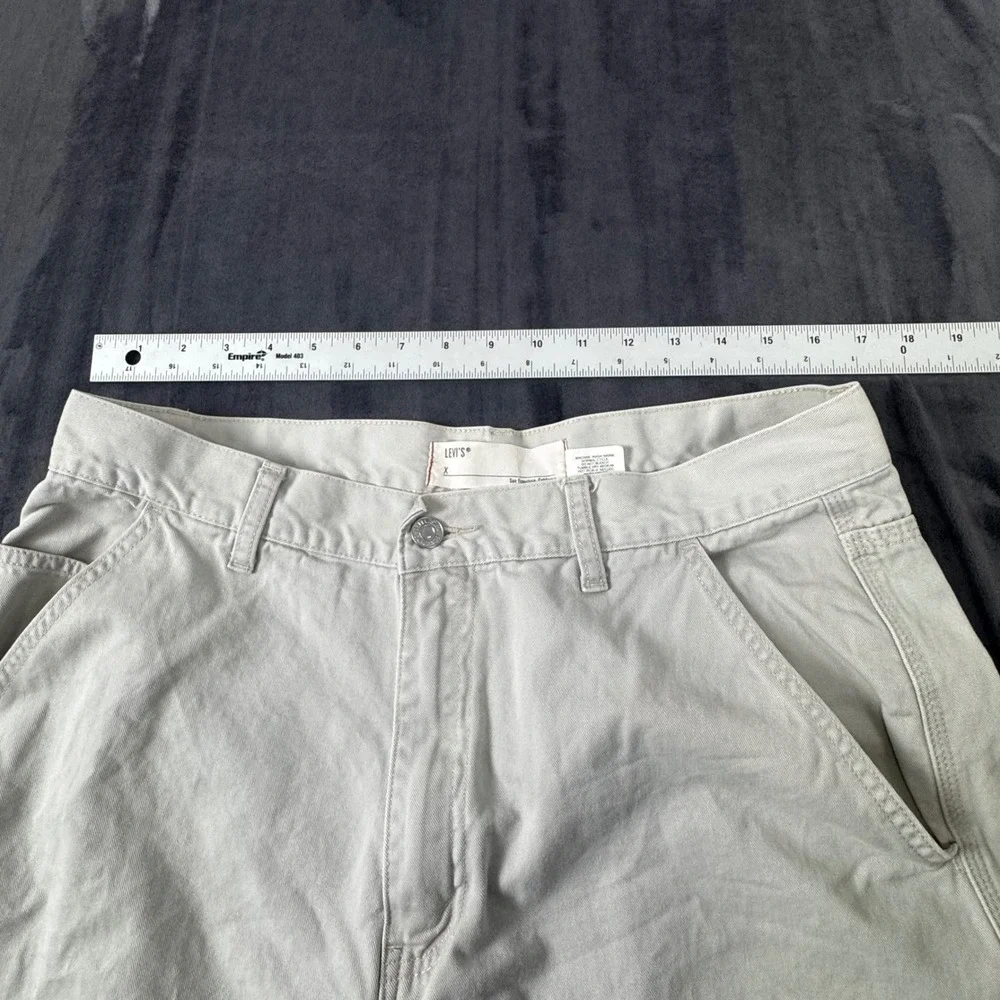 Levis Carpenter Pants Mens 34x32 Tan Utility Workwear Cotton Twill 3090